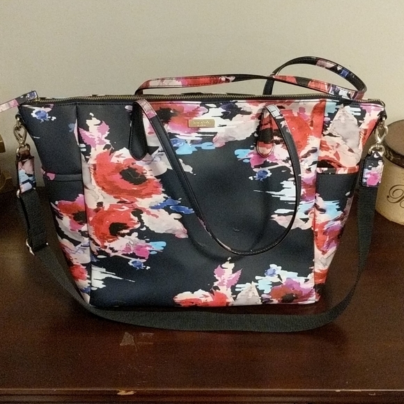 kate spade floral diaper bag